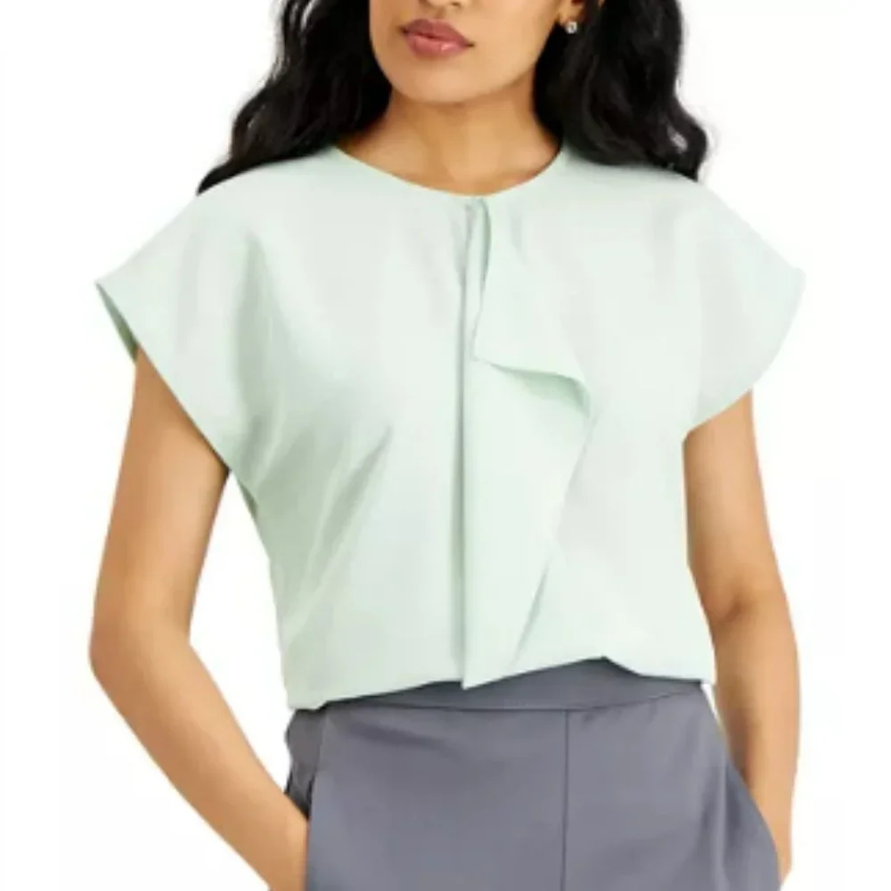 Alfani Ruffle Front Top, - Picture 3 of 3